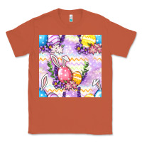 Copper Easter Eggs With Flowers Seamless Pattern Classic Tee - BundleAndBundleShop