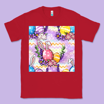 Easter Eggs With Flowers Seamless Pattern Classic Tee Designed By Bundleandbundleshop