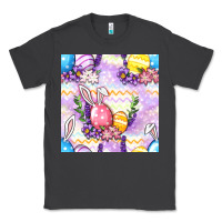Smoke Easter Eggs With Flowers Seamless Pattern Classic Tee - BundleAndBundleShop