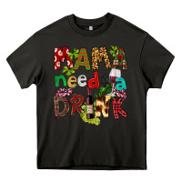 Asphalt Mama Needs A Drink Heavy Core Tee - FaDigitalArtStudio
