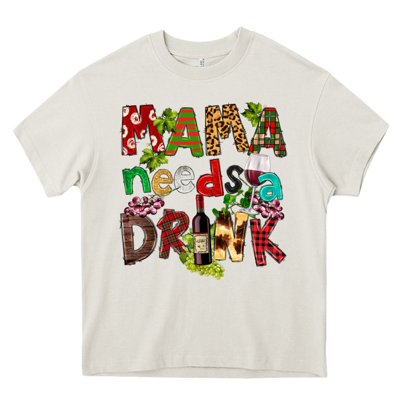 Mama Needs A Drink Heavy Core Tee by FaDigitalArtStudio | Teevron
