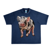 Navy Baby Spotted Pig Urban Heavy Tee - LillyAllenDesigns