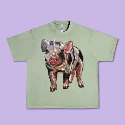 Baby Spotted Pig Urban Heavy Tee Designed By Lillyallendesigns