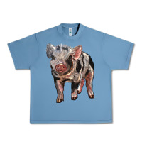 Pebble Blue Baby Spotted Pig Urban Heavy Tee - LillyAllenDesigns