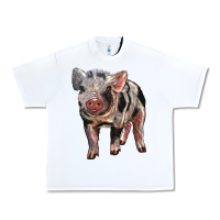 White Baby Spotted Pig Urban Heavy Tee - LillyAllenDesigns