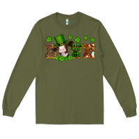 Army Green st patricks love heifer Long Sleeve Tee - Artiststas