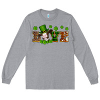 Heather Grey st patricks love heifer Long Sleeve Tee - Artiststas