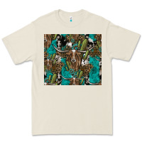 Bone Longhorn Pattern Premium Tee - CowhideDigitalArt