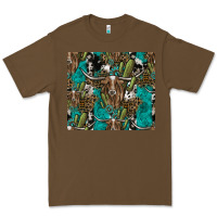 Cacao Longhorn Pattern Premium Tee - CowhideDigitalArt