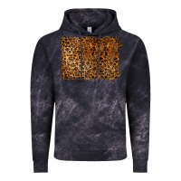 Cloud Black handdrawn leopard pattern Vintage Hoodie - BarkalooDesign