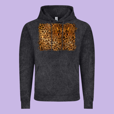 Handdrawn Leopard Pattern Vintage Hoodie Designed By Barkaloodesign