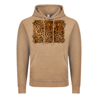 Vintage Coffee handdrawn leopard pattern Vintage Hoodie - BarkalooDesign