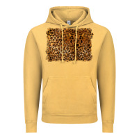 Vintage Mustard handdrawn leopard pattern Vintage Hoodie - BarkalooDesign