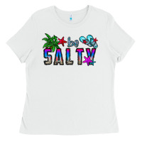 White be salty Ladies Tee - CowhideDigitalArt