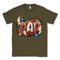 Army Green football dad Classic Tee - FaDigitalArtStudio