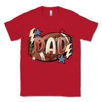 Red football dad Classic Tee - FaDigitalArtStudio