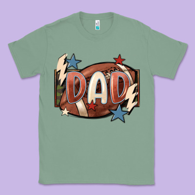 Football Dad Classic Tee Designed By Fadigitalartstudio