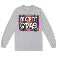 Moon Dust mardi gras fleur de lis brush stroke Long Sleeve Tee - Artiststas