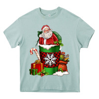 Arona Christmas Santa Claus Coffee Cup Heavy Core Tee - FaDigitalArtStudio