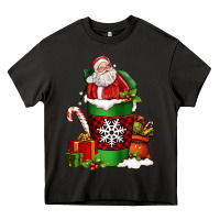 Asphalt Christmas Santa Claus Coffee Cup Heavy Core Tee - FaDigitalArtStudio