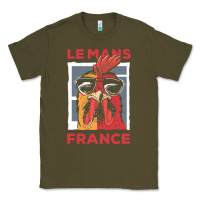 Army Green le mans t  shirt le mans france gallic rooster t  shirt Classic Tee - linhVisuals