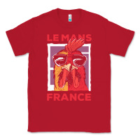 Red le mans t  shirt le mans france gallic rooster t  shirt Classic Tee - linhVisuals