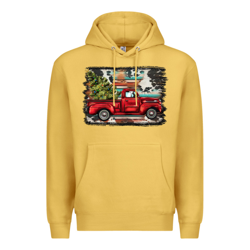 Christmas Truck Premium Hoodie by BarkalooDesign | Teevron