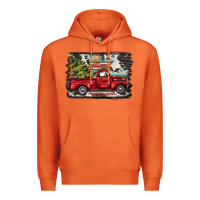 Carrot christmas truck Premium Hoodie - BarkalooDesign