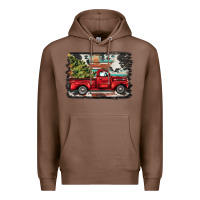 Chestnut christmas truck Premium Hoodie - BarkalooDesign
