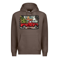 Coffee christmas truck Premium Hoodie - BarkalooDesign