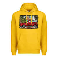 Lemon christmas truck Premium Hoodie - BarkalooDesign