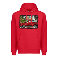 Red christmas truck Premium Hoodie - BarkalooDesign
