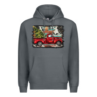 Rock christmas truck Premium Hoodie - BarkalooDesign