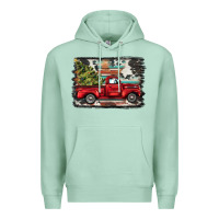 Seafoam christmas truck Premium Hoodie - BarkalooDesign