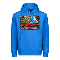 True Royal christmas truck Premium Hoodie - BarkalooDesign