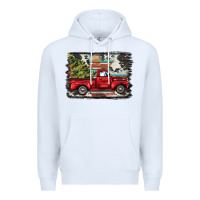 White christmas truck Premium Hoodie - BarkalooDesign