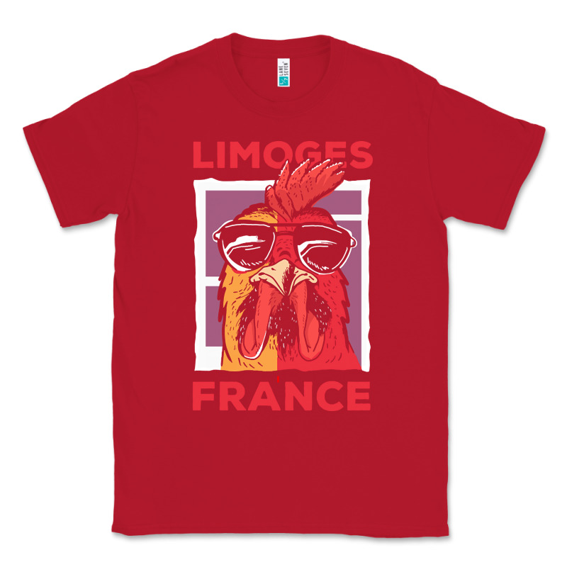 Limoges T  Shirt Limoges France Gallic Rooster T  Shirt Classic Tee by linhVisuals | Teevron