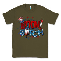 Army Green boom bitch 4th of july Classic Tee - BarkalooDesign