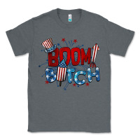 Charcoal Heather boom bitch 4th of july Classic Tee - BarkalooDesign