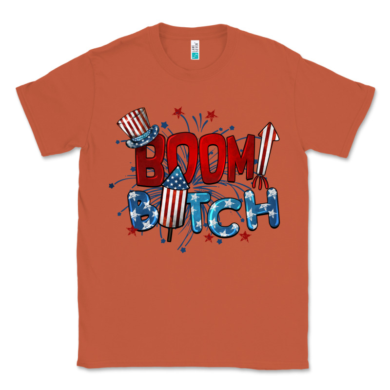 Boom Bitch 4th Of July Classic Tee by BarkalooDesign | Teevron
