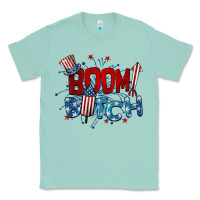 Seafoam boom bitch 4th of july Classic Tee - BarkalooDesign