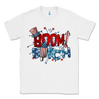 White boom bitch 4th of july Classic Tee - BarkalooDesign