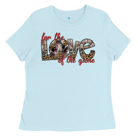 Baby Blue for the love of the game Ladies Tee - SublimationCraftShop