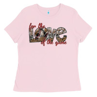 Bubblegum Pink for the love of the game Ladies Tee - SublimationCraftShop