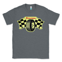 Charcoal Heather firestone one racing Classic Tee - linhVisuals