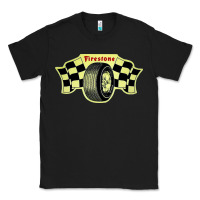 Black firestone one racing Classic Tee - linhVisuals