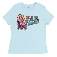 Baby Blue nail hustler Ladies Tee - SublimationCraftShop
