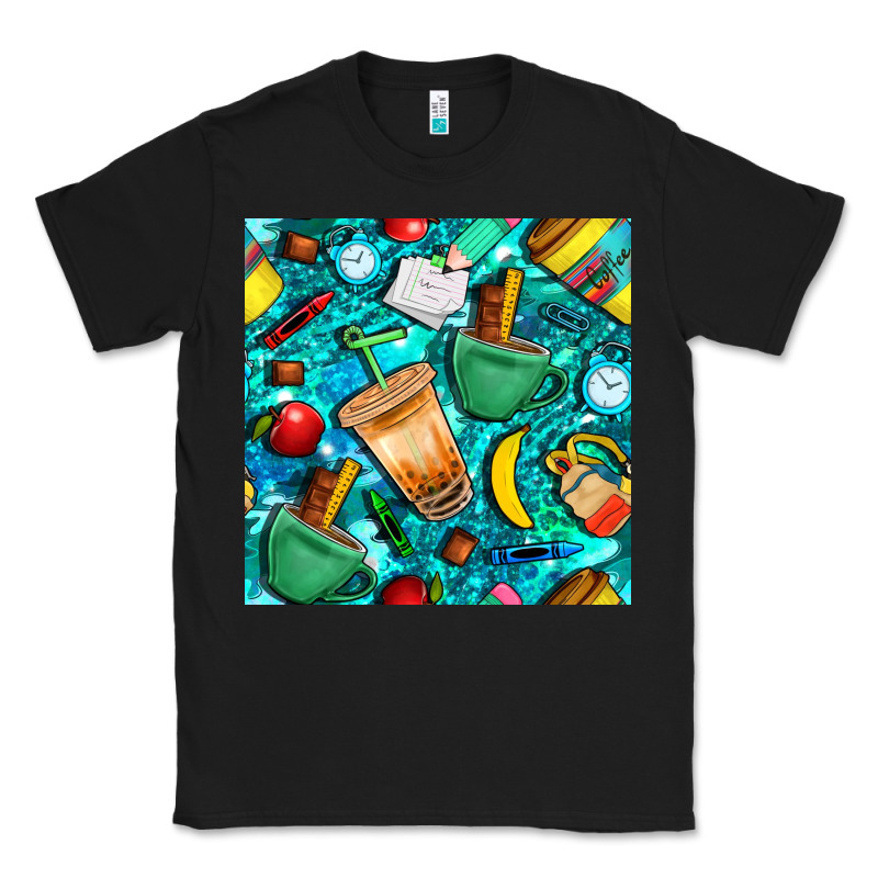 School Boy Coffe Cup With Camouflage Seamless Pattern Bbs Classic Tee by BundleAndBundleShop | Teevron