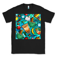 Black school boy coffe cup with camouflage seamless pattern bbs Classic Tee - BundleAndBundleShop