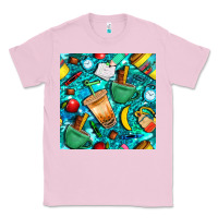 Bubblegum Pink school boy coffe cup with camouflage seamless pattern bbs Classic Tee - BundleAndBundleShop